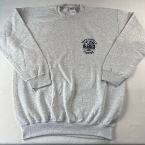 Zephyrhills Florida Vintage Gray Crewneck Sweatshirt Gildan Ultra Blend SZ Large